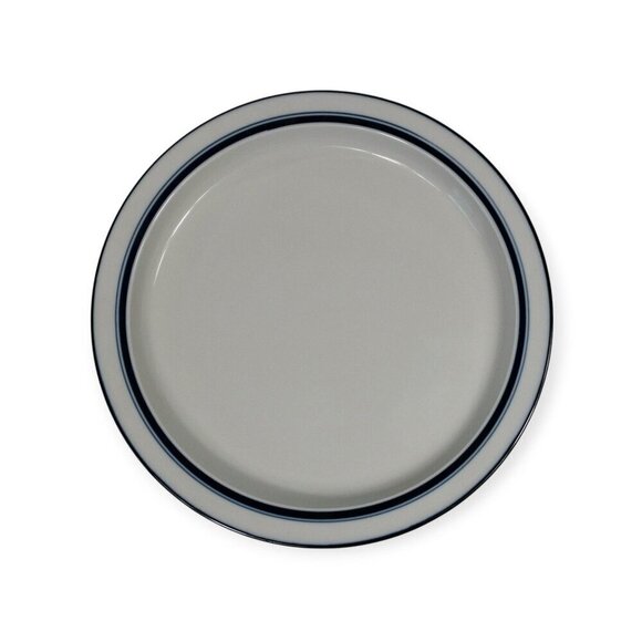 Dansk Other - Dansk Bistro White & Blue Ceramic Serving Platter 13" Round Elegant Design